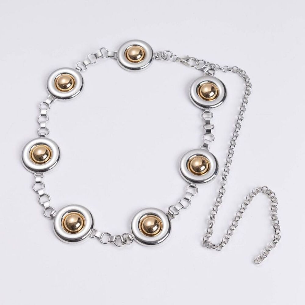 Luv Aj Mercury Orb Pendant Belt - Gold/Silver